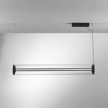 Lemstation sospensione orizzontale nero 50w 3000k Vivida international Lampade a sospensione